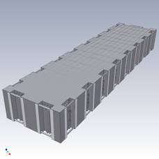 Truckable Portable Sectional Barge